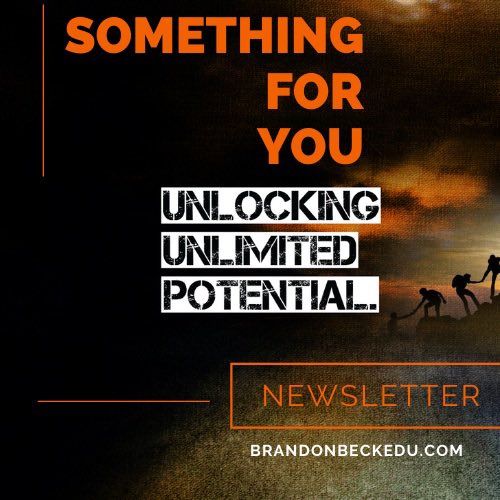 5/1 Something For You Newsletter is out! Inside This Issue… 🧠REFLECT Beyond Standardized Testing: Embracing the Moments 💯LEARN The Power of the Check In 🌱GROW Cornhole Can Help Your Team Grow Sign up at BrandonBeckEDU.com to receive this newsletter on the 1st