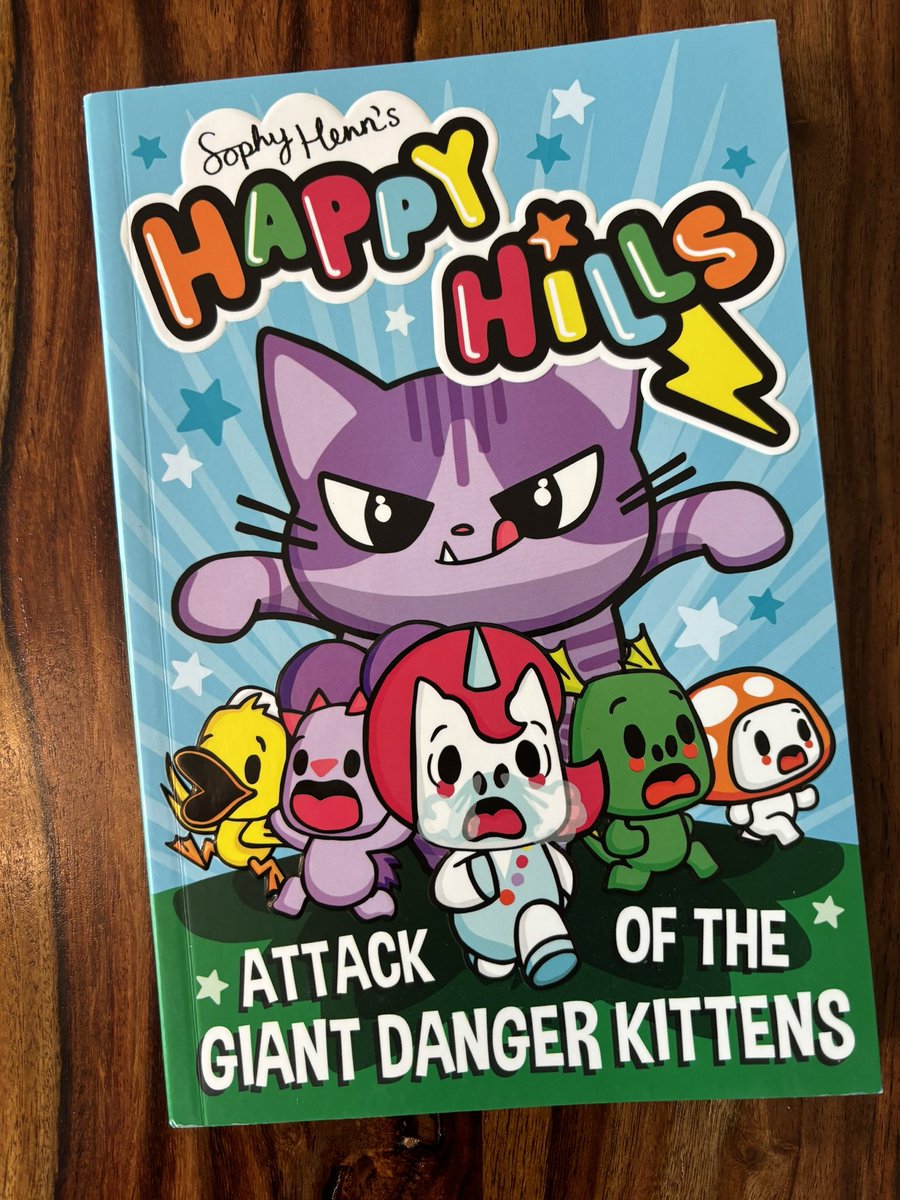 Gorgeous book post alert! Thank you so much to @sophyhen, @ellen_abernethy & @simonkids_UK for a copy of Happy Hills: Attack of the Giant Danger Kittens! I loved hearing about it at the Simon & Schuster MG Showcase in March.