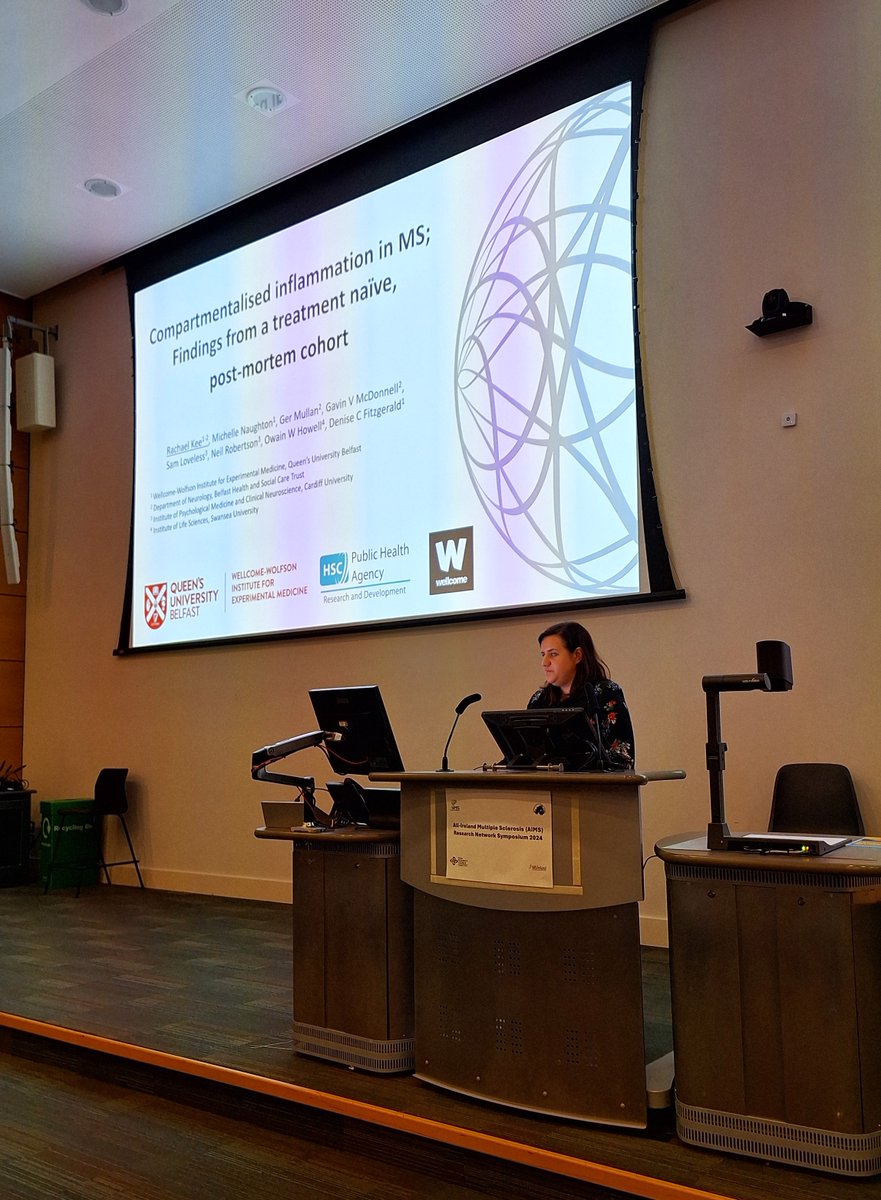 Dr Rachael Kee, from the Belfast HSC Trust, is impressing us with her research regarding the impact of biomarkers of compartmentalised inflammation in MS severity and progression👏 #AIMSRN2024 @MSIRELAND @IrishResearch @tcddublin @tcdTBSI