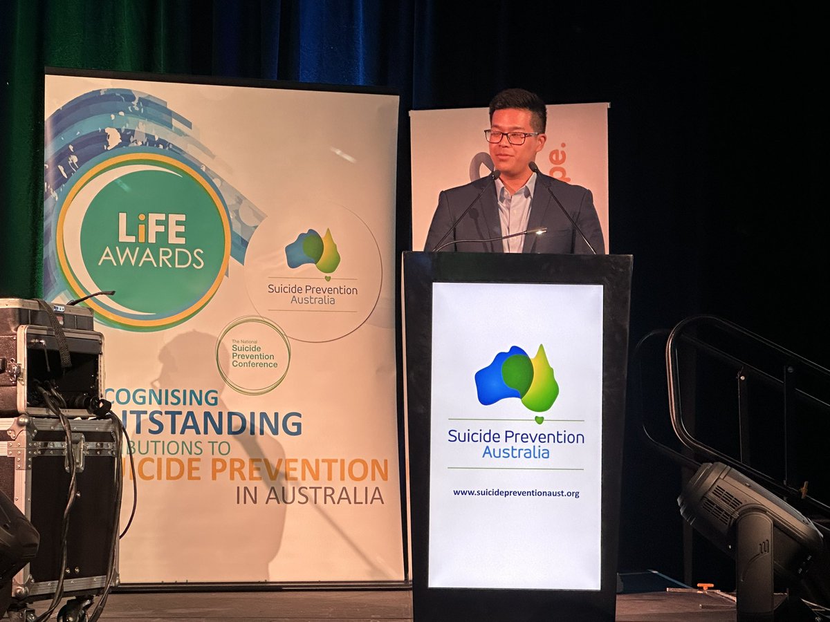 Congratulations @DrSandersanOnie winner of the Innovative Practice and Research LiFE Award for The Hope Exchange. We’re lucky to have you and all nominees working in the suicide prevention field #NSPC24