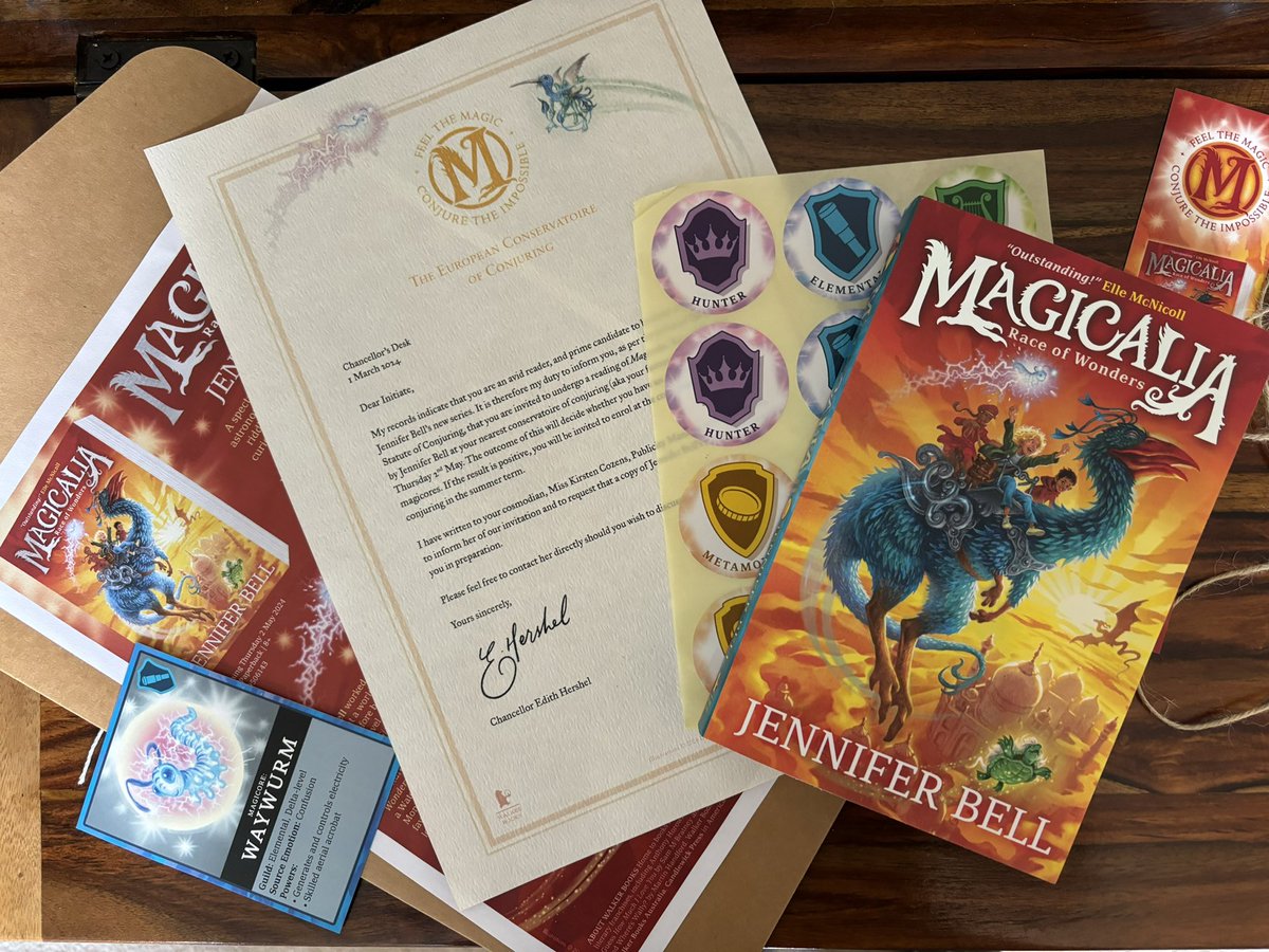 What a mysterious parcel! I can’t wait to explore Magicalia: Race of Wonders by @jenrosebell Thank you @WalkerBooksUK!
