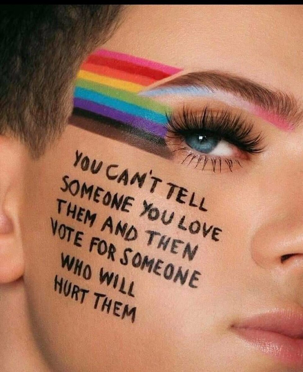 You can't tell someone you love them and then vote for someone who will hurt them. #Elections2024