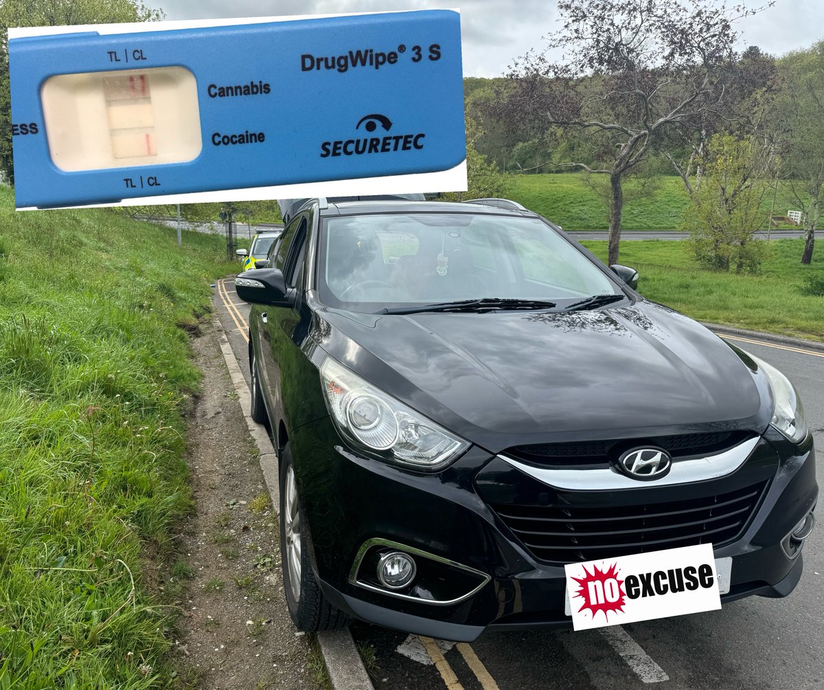 #Hyundai stopped in #Plymouth following information for drug use and supply - no drugs located but driver tested positive for cannabis and was arrested #NoExcuse #Fatal5