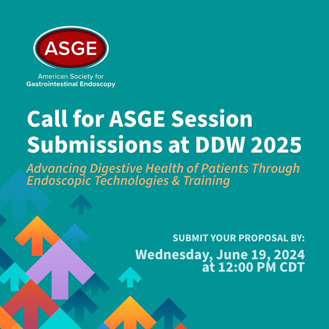 As you plan your schedule for #DDW2024, we encourage you to think about what session topics you'd like to see at DDW 2025. Take a look at the submission guidelines to start working on your submission. hubs.ly/Q02v9Qr90 #GITwitter #GIEndoscopy #Endoscopy #Gastroenterology