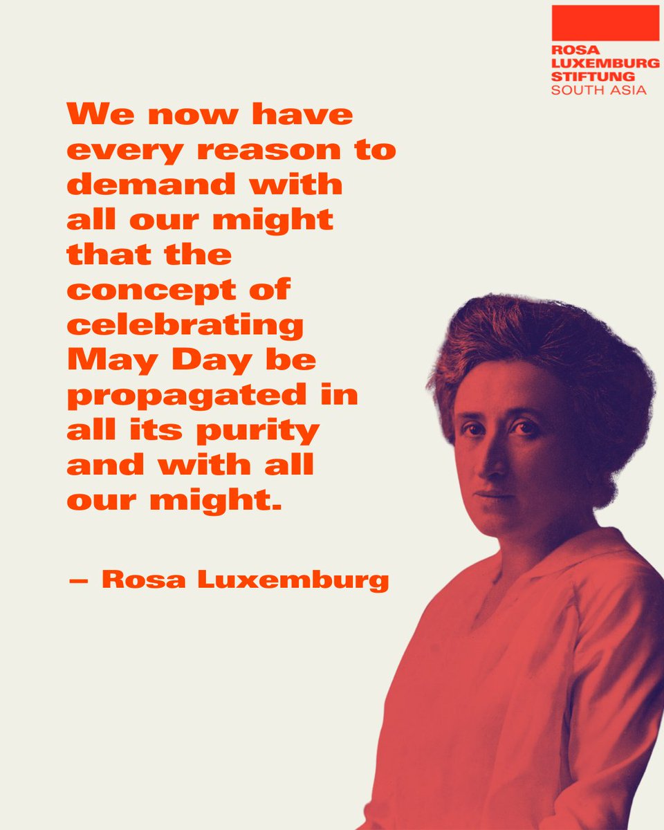 Rosa Luxemburg spoke these words during a speech delivered to the Nuremberg Congress of the German Social Democratic Party in September 1908. Solidarity on May Day! #mayday #mayday2024 #internationallaborday
