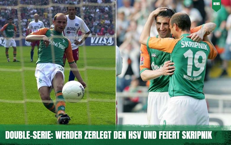 Heute vor 20 Jahren: #Werder zerlegt den #HSV im #Nordderby, Viktor #Skripnik sorgt für einen Gänsehaut-Moment - und der #FCBayern wittert eine geheime Absprache👉tinyurl.com/y5atrsbt

#WerderDouble #Bundesliga