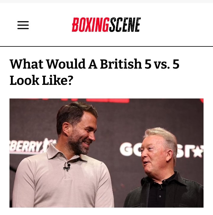 We could be getting cross promotional fights at all levels in the coming months. Which domestic prospects would you match? boxingscene.com/what-british-5…