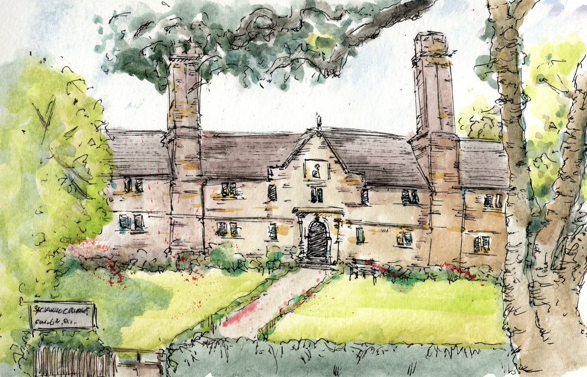 Historic Sackville College in East Grinstead.  

#sackvillecollege #eastgrinstead #westsussex #historic #art #illustration #watercolour