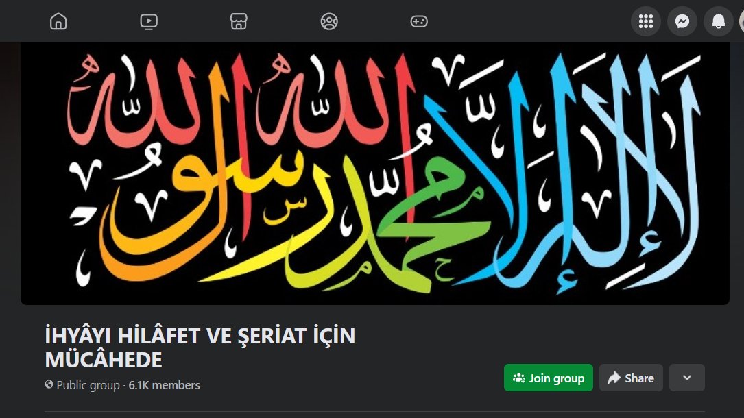 On the #Zuck's site, Turkish proponents of #Shariah4Turkey have formed their own Facebook Group, w/ now more than 6,000 members to clamour for a revived Caliphate: 'İHYÂYI HİLÂFET VE ŞERİAT İÇİN MÜCÂHEDE.' facebook.com/groups/8748373…