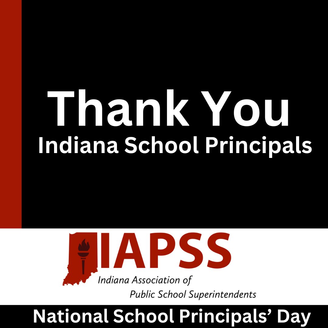 Happy School Principals’ Day! Today and every day IAPSS celebrates the impact of our building-level leaders. Thank you for your service to our school community! @INPrincipals #LeadIAPSS