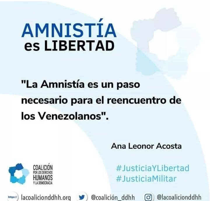 Nuestra propuesta de Amnistía para los presos políticos está más vigente que nunca. Este es un paso necesario para lograr la paz y la reconciliación de los venezolanos. #AmnistiaEsLibertad #LibertadParaTodosLosPresosPoliticos #JusticiaMilitar #DerechosHumanos #Venezuela 🇻🇪