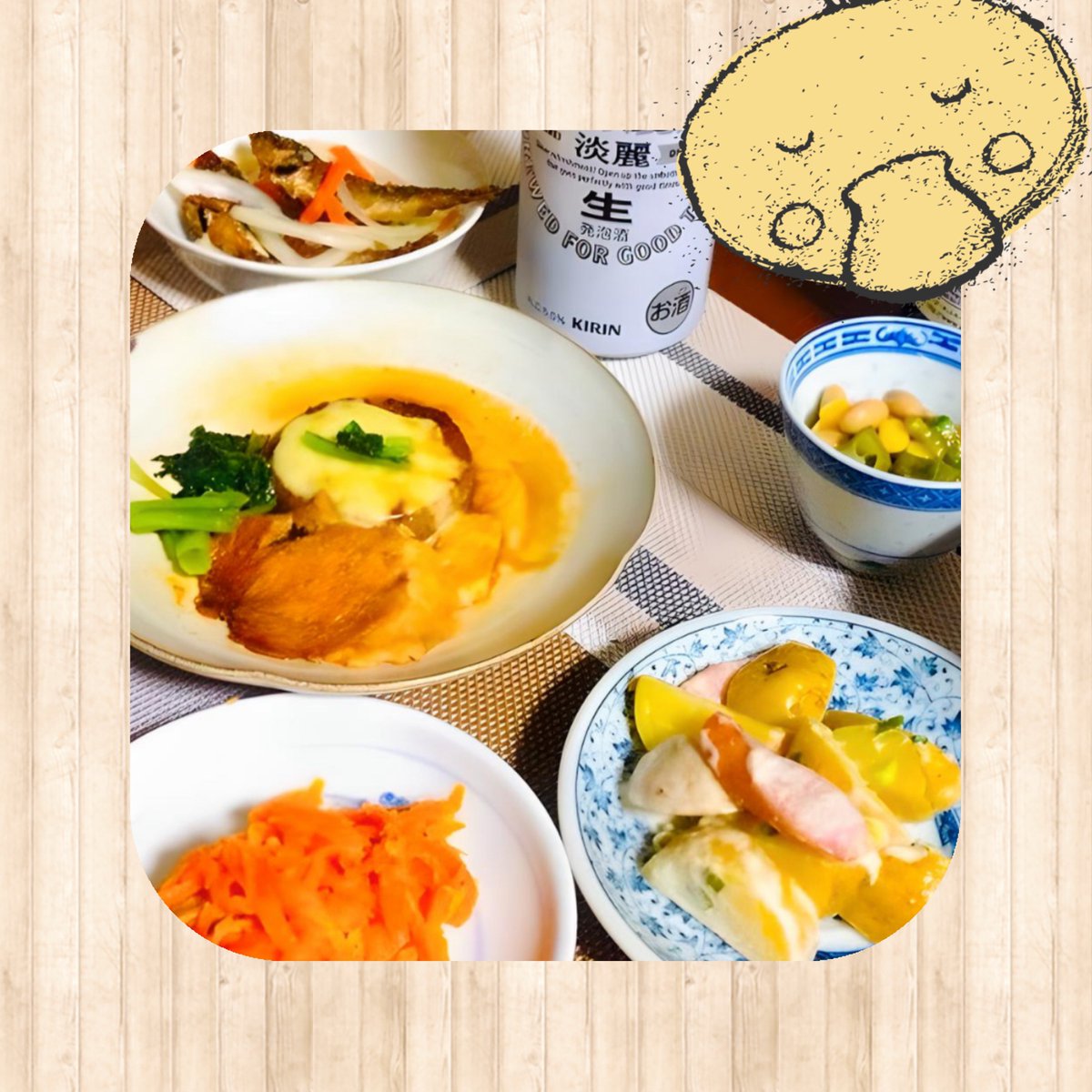 ネタ皆無なんで夕食でも #おうちごはん