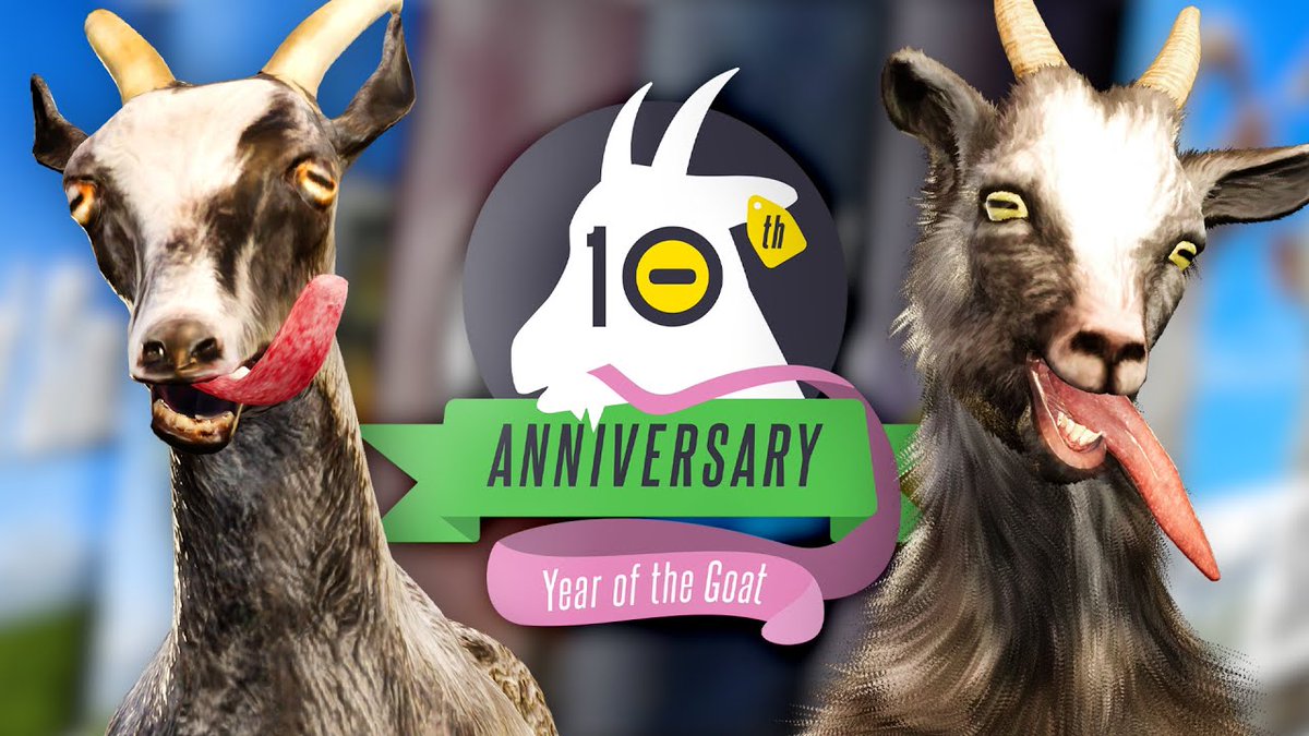 A new 10 year celebration @GoatSimulator video from @Coffee_Stain teases new 'Goat Simulator 3' DLC and a Switch port for 2024 and beyond toucharcade.com/2024/05/01/goa…