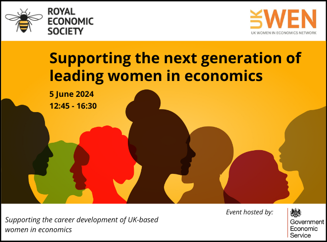 📢Register your place for the @UKWomenEcon Careers Event 'Supporting the next generation of leading women in economics' hosted by @GES_UK📅5 June 12:45-16:30.

👉bit.ly/3UpFQAQ

#EconTwitter #UKWEN #RESEvents