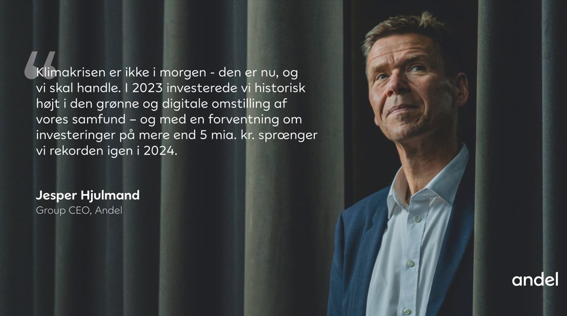 Klimaudfordringerne vil og skal vi i Andel være med til at løse ved at producere, transportere, levere og optimere brugen af #VE. Derfor investerer vi via datterselskaber massivt i nye solcelleparker, ladeinfrastruktur og udbygninger af elnettet: brnw.ch/21wJlDg #dkgreen