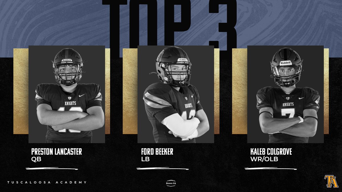 Here are the top 3 Tuscaloosa Academy athletes to look out for this season❗️