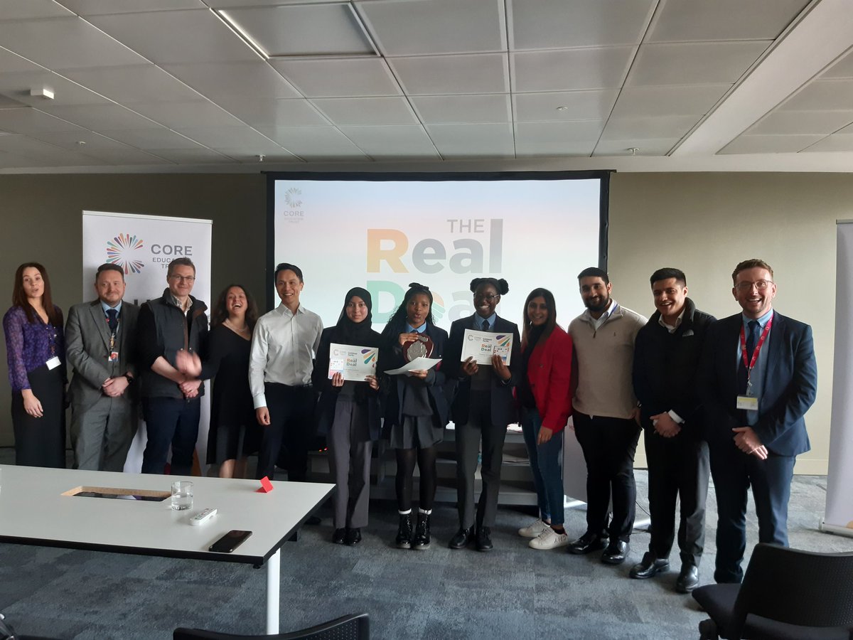 A fantastic morning of presentations and competition for The Real Deal programme. Judges from Goldman Sachs and @COREeducate were truly impressed. Huge congratulations to the winners from @CORECityAcademy The Diamond Divas #COREexcellence