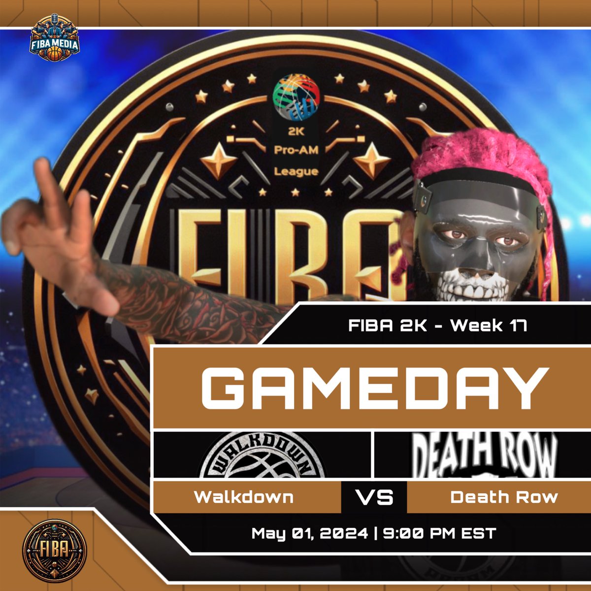 FIBA 2K (@fiba_2k) on Twitter photo 🚨 Game of the Night Alert! 🚨
🏀 Tonight's matchup:
🩶 <a href="/WalkdownProAm/">Walkdown 🖤</a>
VS.
💀 @DeathRow
🕘 9pm EST
Get ready for an ELITE showdown on the virtual court! 🔥
Tune in for live commentary from FIBA 2K’s own legendary <a href="/GammoonW/">GammonsBroadcastBooth</a>! 🎙️
#FIBA2K #GameOfTheNight 🌟 🚨 Game of the Night Alert! 🚨
🏀 Tonight's matchup:
🩶 <a href="/WalkdownProAm/">Walkdown 🖤</a>
VS.
💀 @DeathRow
🕘 9pm EST
Get ready for an ELITE showdown on the virtual court! 🔥
Tune in for live commentary from FIBA 2K’s own legendary <a href="/GammoonW/">GammonsBroadcastBooth</a>! 🎙️
#FIBA2K #GameOfTheNight 🌟