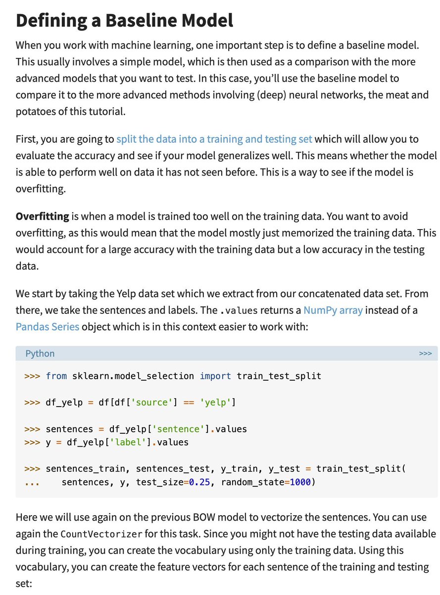 Practical Text Classification With #Python and #Keras. #BigData #Analytics #DataScience #AI #MachineLearning #NLProc #IoT #IIoT #RStats #TensorFlow #JavaScript #ReactJS #CloudComputing #Serverless #DataScientist #Linux #Programming #Coding #100DaysofCode 
geni.us/Practical-Clas…