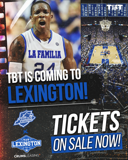 🎫 TICKETS ARE ON SALE NOW 🎫 ⚡ Get ready for electrifying basketball action as TBT takes over Rupp Arena! La Familia is gearing up to dominate their only confirmed match in Session 2 on Friday, July 19th. 🎟️: ow.ly/MxES50RtzsL