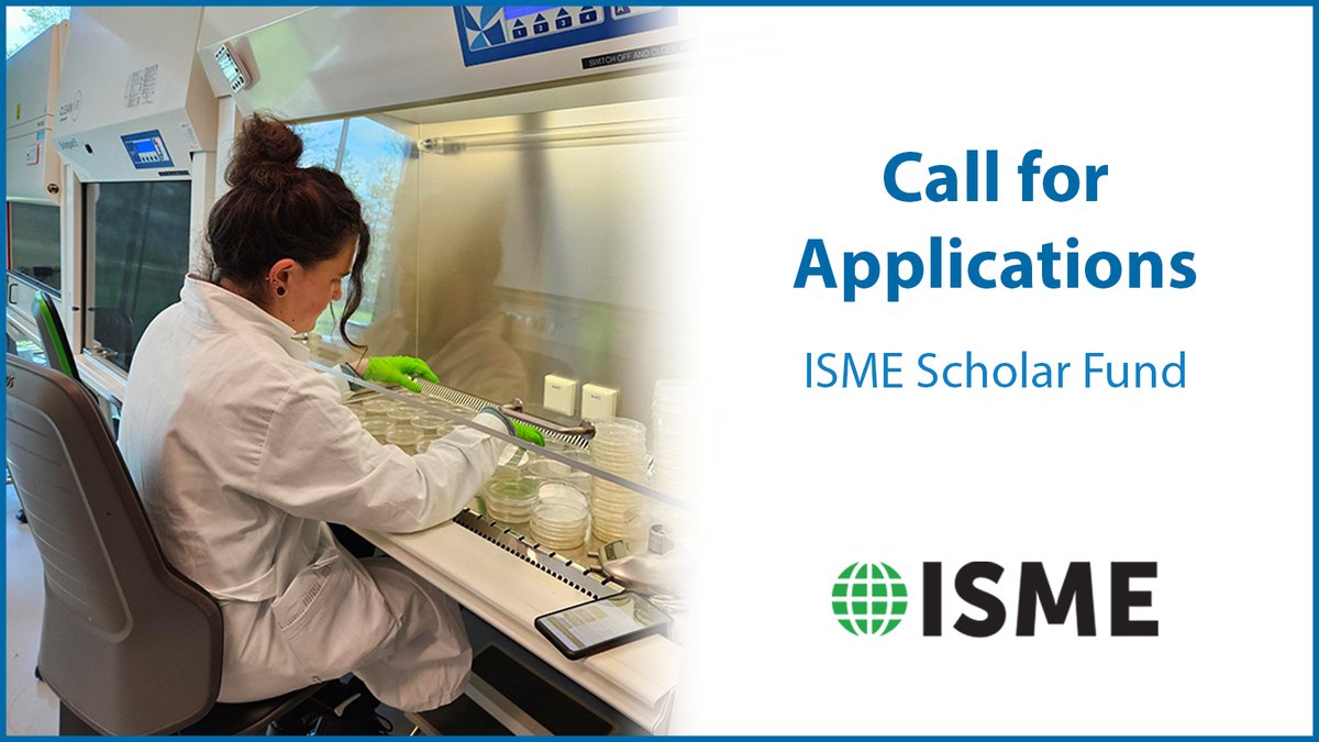 Early Career microbial ecologists are invited to apply for financial support to further develop their academic knowledge and skills at hosting Institutions.
🔗 isme-microbes.org/isme-supportin…

#microbialecologist #microbiology #ecology #microbialecology