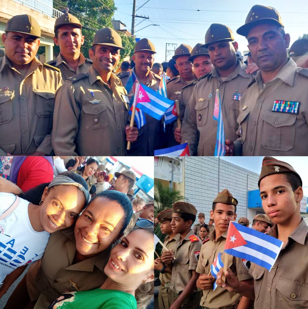 💥 FIESTA DE LOS TRABAJADORES EN LAS PLAZAS Y CALLES DE CUBA 💥 Un Ejercito de Verde Olivo, aseguran las plazas y avenidas,para preservar los logros de la Revolución🇨🇺. Las iniciativas hacen de este #1Mayo un día lleno de alegría y compromiso con la PATRIA. #PorCubaJuntosCreamos