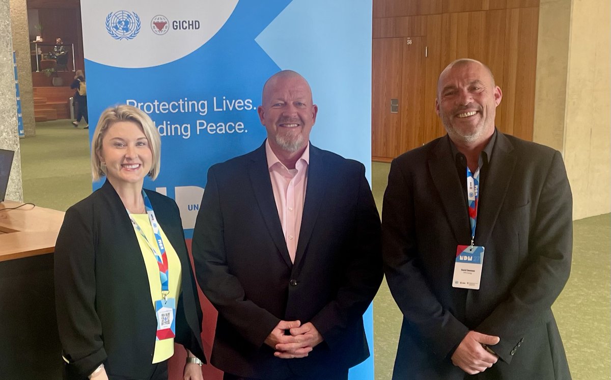 🗓️Today in #Geneva, our team is proud to attend #NDMUN27 and share insights on humanitarian mine action needs and innovative approaches with leaders from around the world. 🇺🇸🇺🇸