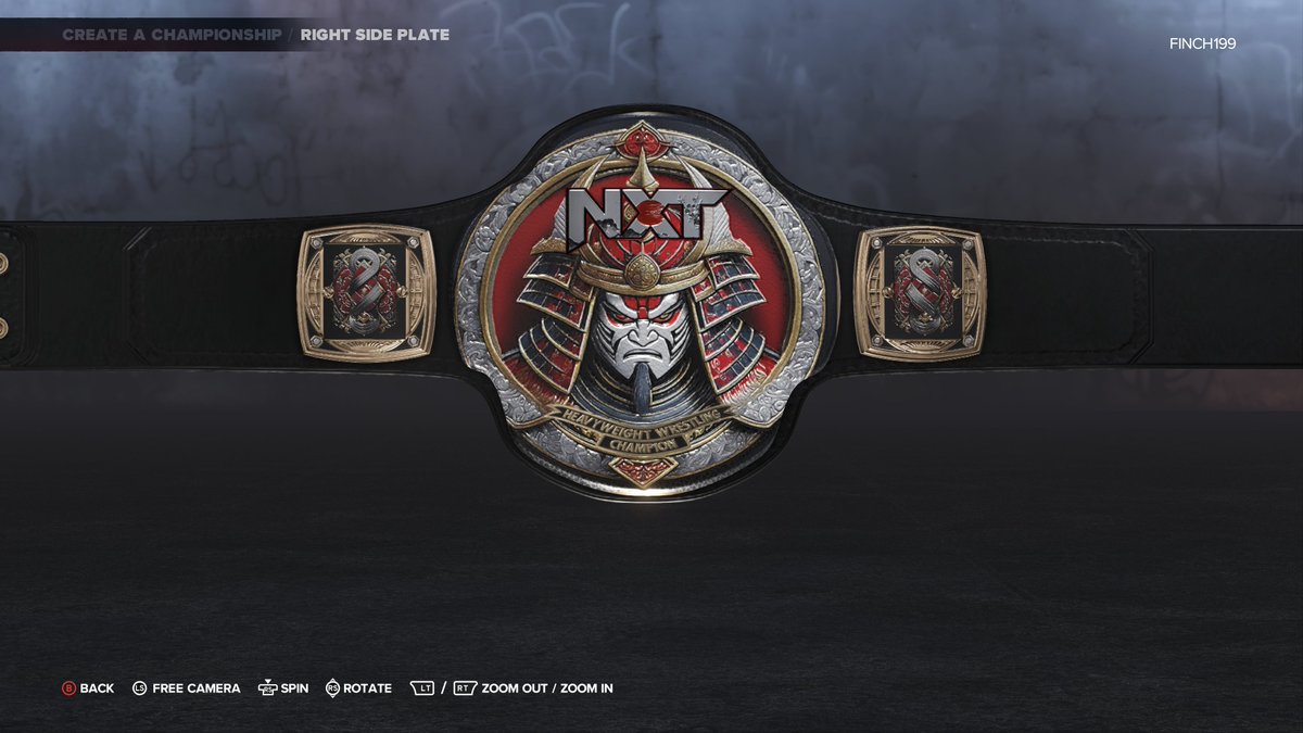 WIP: First attempt at an NXT Japan heavyweight belt. #nxt #wwe2k24