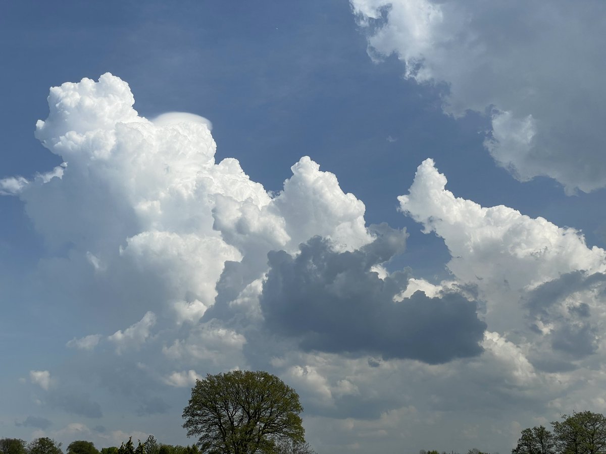 War knapp mit dem Gewitter.