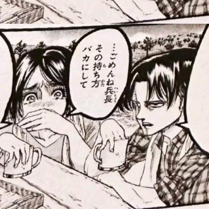 Gabi was just in a joking and curious mood to figure out this unusual gesture of Levi holding a cup, and he basically told her 'let me tell you the most tragic and sad backstory' 😭