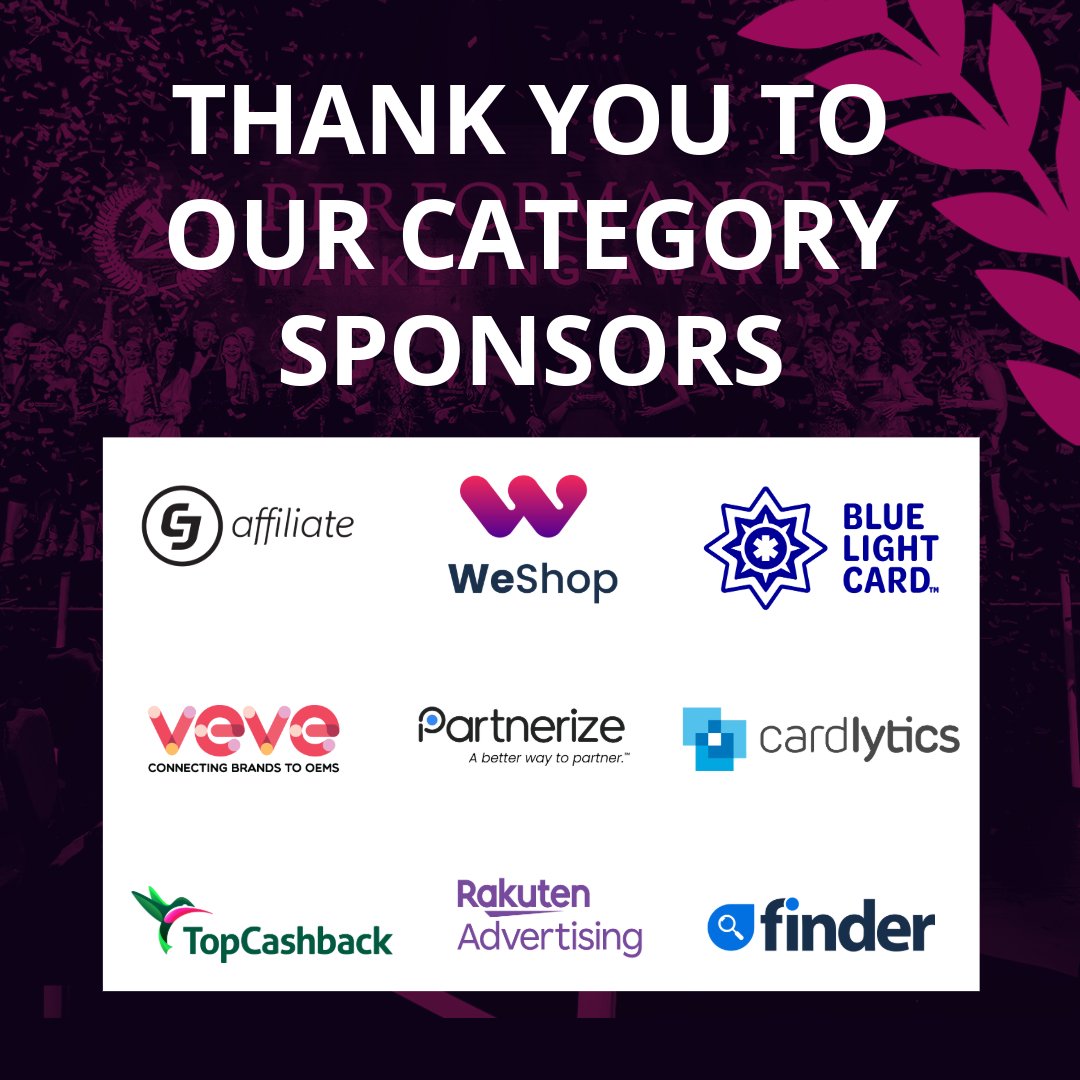 A huge shoutout to all of our amazing category sponsors for the Performance Marketing Awards 2024🏆 

Your support helps us to create the best ceremony possible! Thank you all🙌 

#PerformanceMarketingAwards #MarketingInnovation  #marketingawards #PMA24