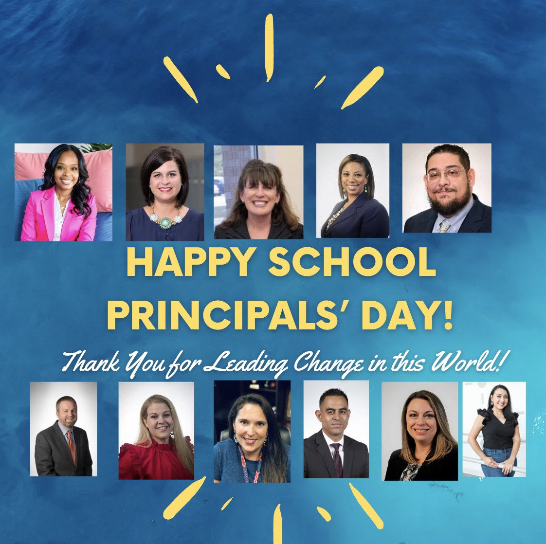 Happy #SchoolPrincipalsDay ! 🎉 Today, we celebrate the Mighty 11 principals of @FortWorthISD's Network IV for leading change and shaping futures. Fort Worth ISD is incredibly proud of your dedication and leadership! 🍎 #PrincipalDay #FWISD #EducationLeaders