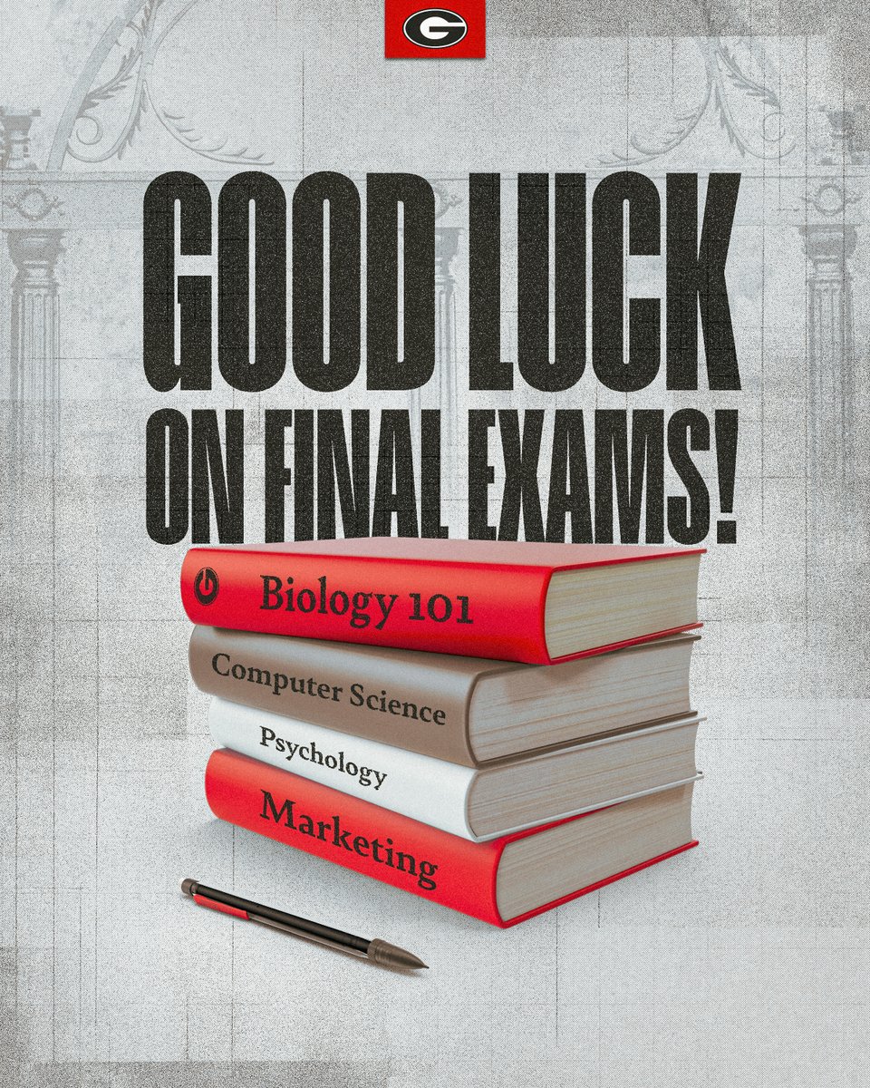 Good luck on exams, @universityofga! #GoDawgs