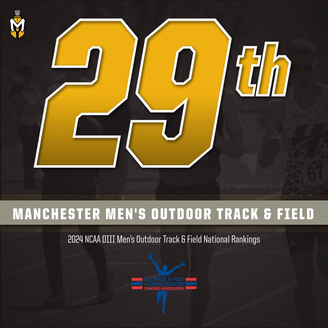 MUSpartans's tweet photo. MOTF: The Manchester University men's outdoor track &amp; field team has been ranked 29th in the nation &amp; 6th in the Great Lakes Region in this week’s @USTFCCCA Men's Division III Rankings!!

#MUSpartans | #SpartanPride https://t.co/dB3dHr4ChW