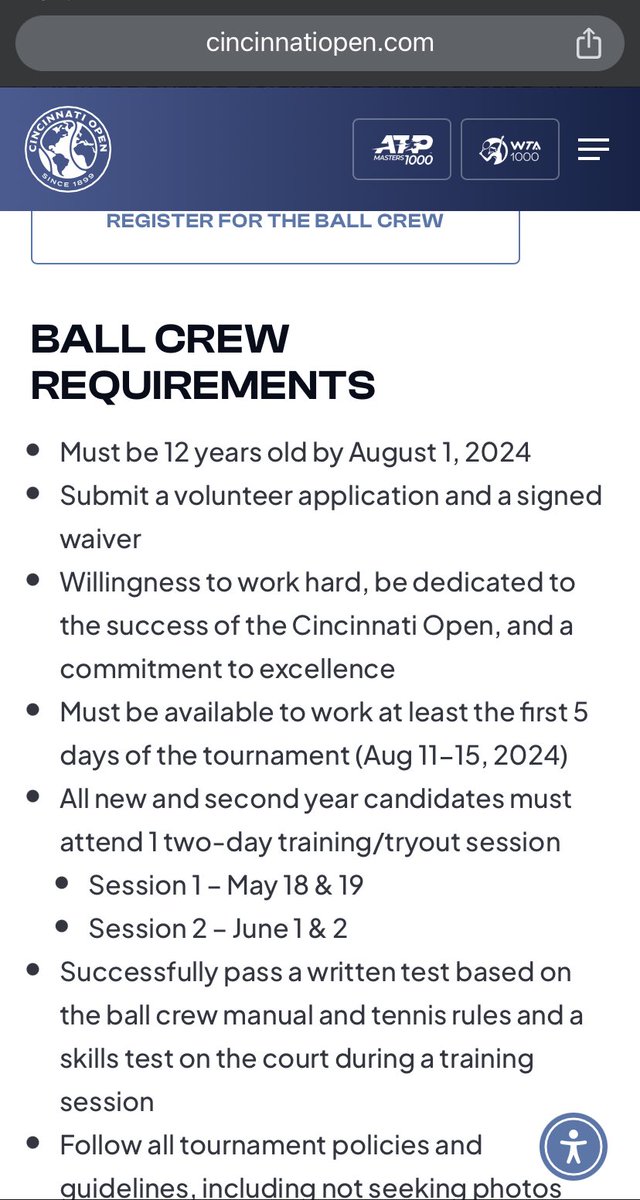 I’m gonna do it ⁦@CincyTennis⁩. I’m going to apply to be a 46 year old Ballkid.