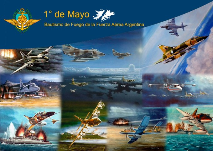 El 1/5/82 TODOS los manuales de guerra aeronautica de TODAS las fuerzas armadas del mundo se convertian en papel mojado gracias a los HUEVOS de nuestros pilotos #HonoryGloria #MalvinasArgentinas