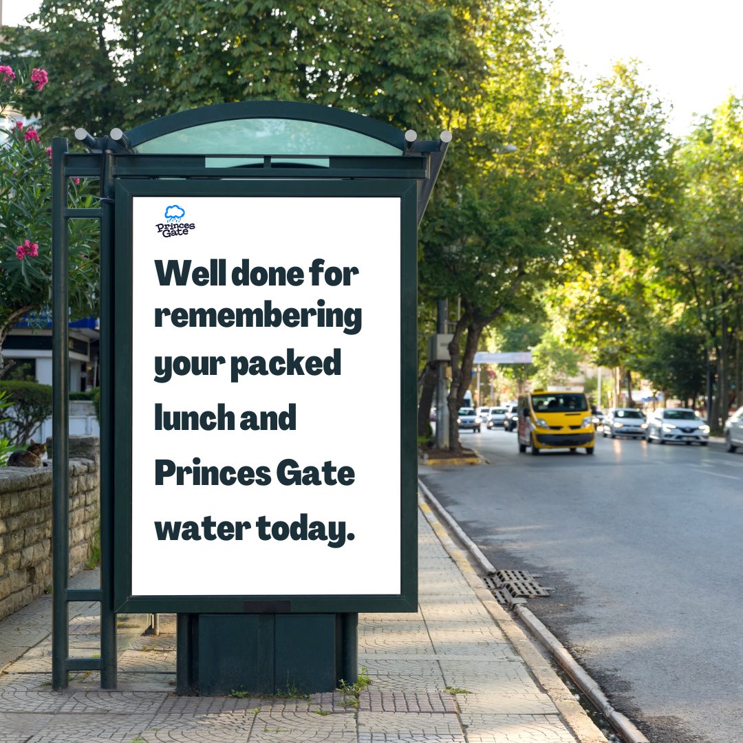 Well done for making it into the office (on time). Well done for remembering your packed lunch. Well done for remembering your Princes Gate Water. Wednesday Wins.