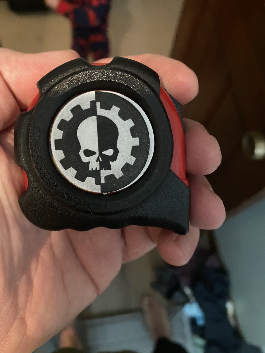 Wife pimped out my tape measure with her Cricut.