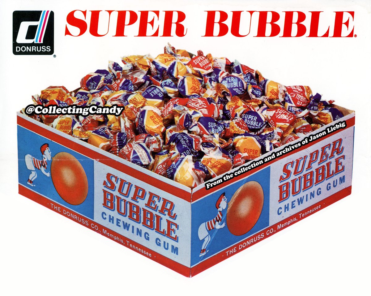 From an early 1970s Donruss sales brochure I own. A serious glamour shot of Super Bubble bubblegum. 

#1970s #70snostalgia #superbubblebubblegum