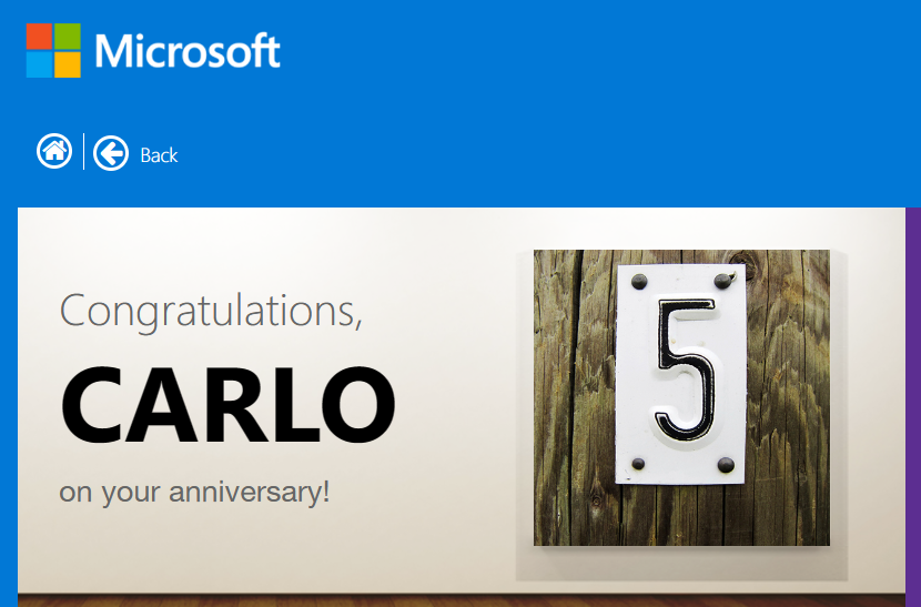 So that happened rather quick...  
Thanks @Microsoft for the milestone reminder🎉
#onToTheNextOne