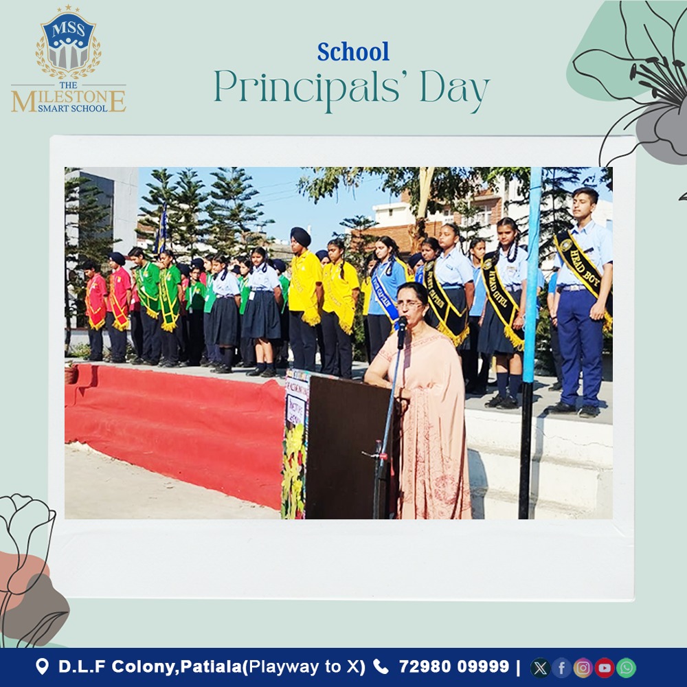 We are grateful for your guidance, your wisdom, and your unwavering commitment to our success.
#PrincipalDay #Principal #Vision 
#DLFColony #AmanBagh #BestSchoolNearMe #BestSchoolInPatiala #ICSESchool #Punjab
   #TheMilestoneSmartSchool #MSS