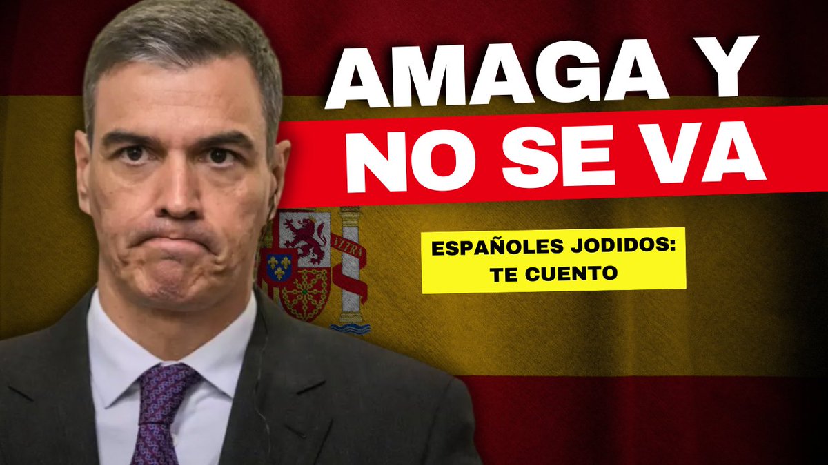 Este tío NO SE VA ni en pintura...

¿Qué Implicaciones tiene para España?

Igual te merece la pena empezar e preparar las maletas

youtu.be/4lpNW9rIU-A