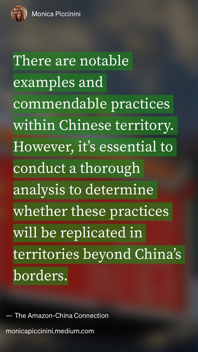 “The Amazon-China Connection” by Monica Piccinini monicapiccinini.medium.com/the-amazon-chi…