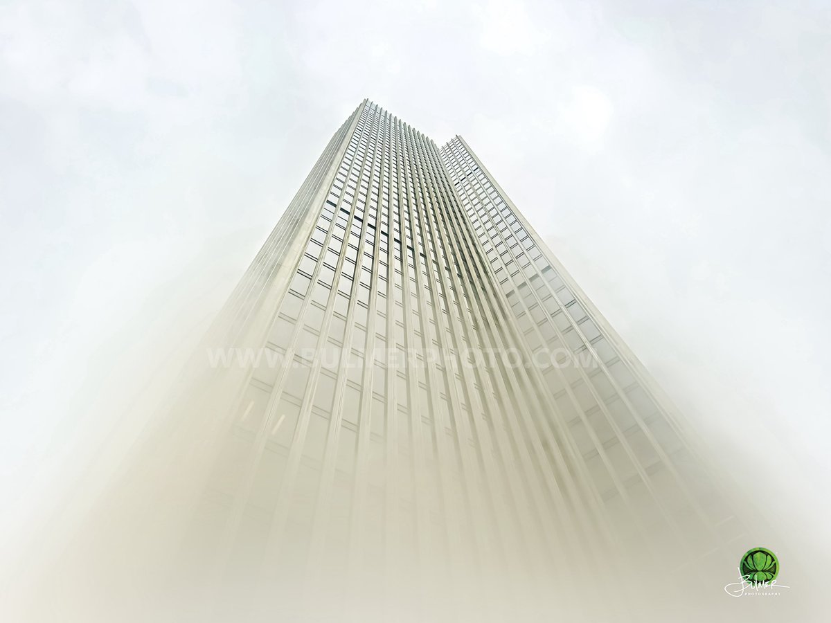 The Corning Tower rising out of the fog this morning in #AlbanyNY.