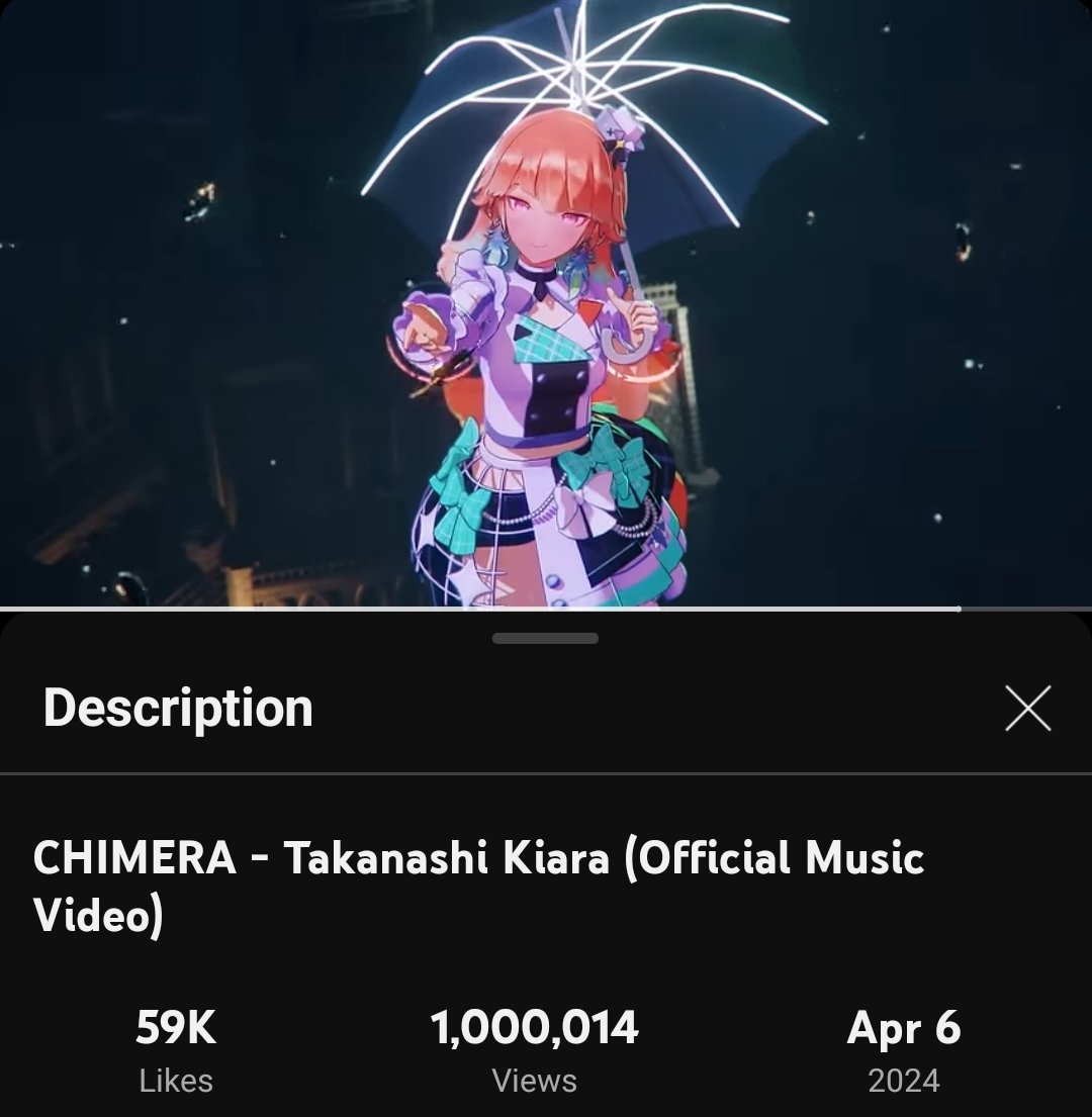 CHIMERA 1 Million views let's go! 🎉 Completely deserved for a such banger song! Still won't stop and can't stop listening to it!🔥 youtu.be/6L4NNkF2Knc?si… #kfp