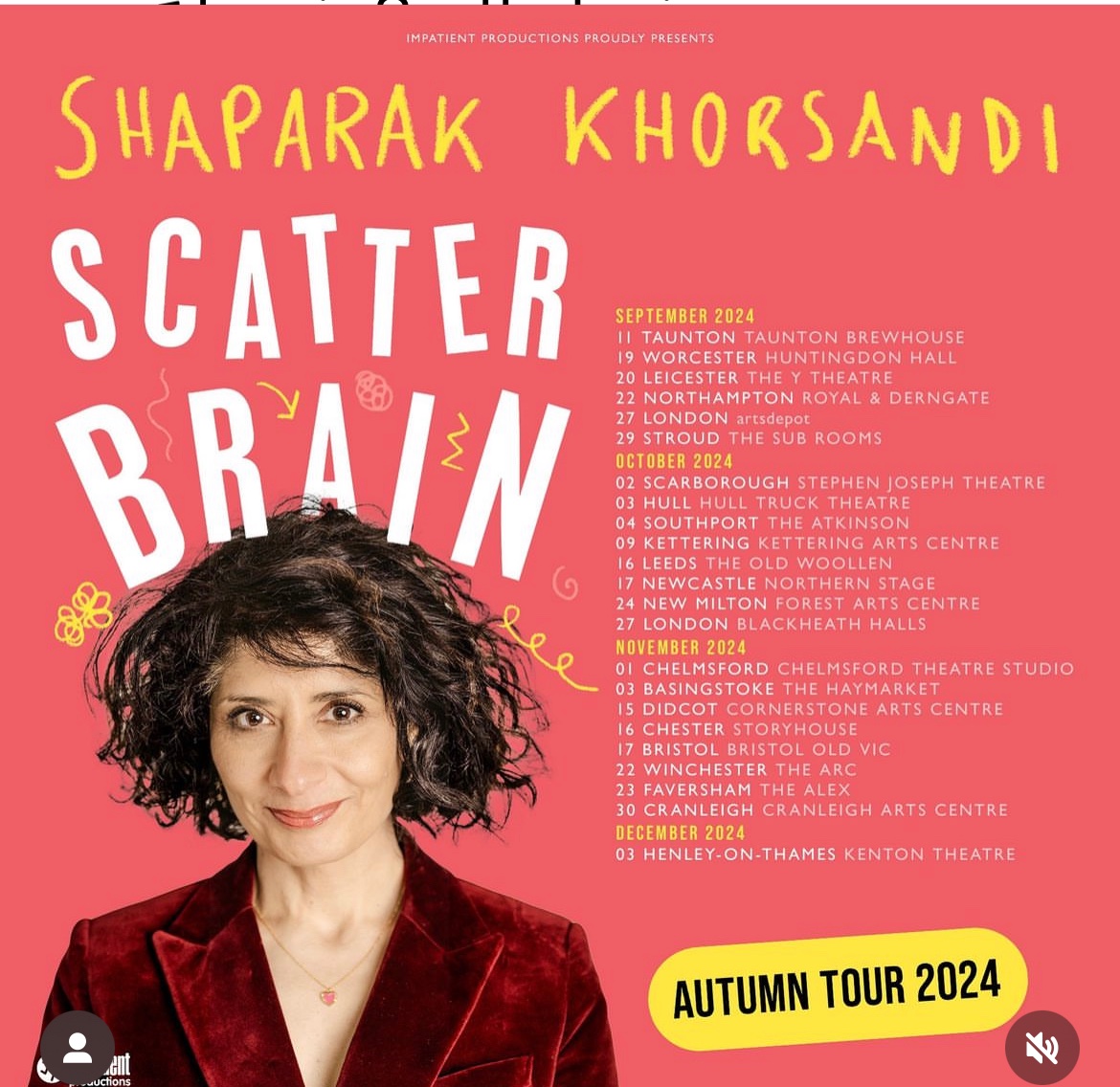 My new show...I found a stack of diaries and letters from 1997-2004, when I was a new comic. Looking back now I know I have adhd, and how different comedy scene/culture was then, is wild. So that's my show.Tix shappi.co.uk If you retweets I will buy you an ice cream.