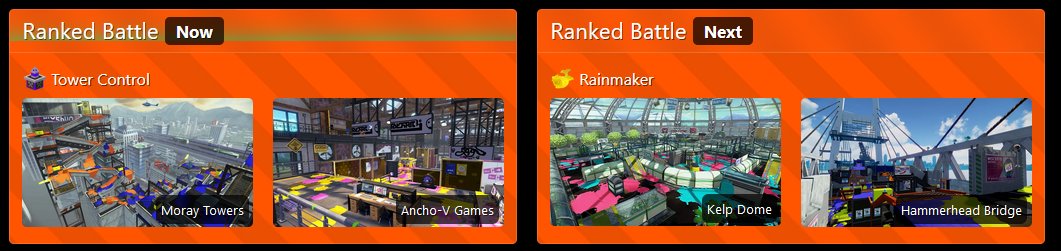 NormalFer_'s tweet image. So I'm playing pretendo Splatoon rn and

apparently the rotation is Rainamker in Moray Towers and Ancho V-Games

thing is, the site says rainmaker is the next rotation, and rn we should have tower control

...in fact i played 2 tc matches until now lmao