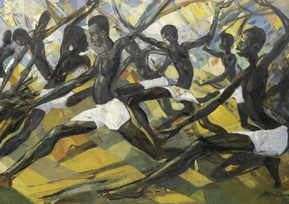 On this #internationalworkersday2024, we feature Ben Enwonwu's 1976 masterpiece, 'Princes of Mali,' to celebrate all workers across various industries who contribute to society through their skills, creativity, and talent.💪🏾

Image: © Estate of Ben Enwonwu

#workersday #May1