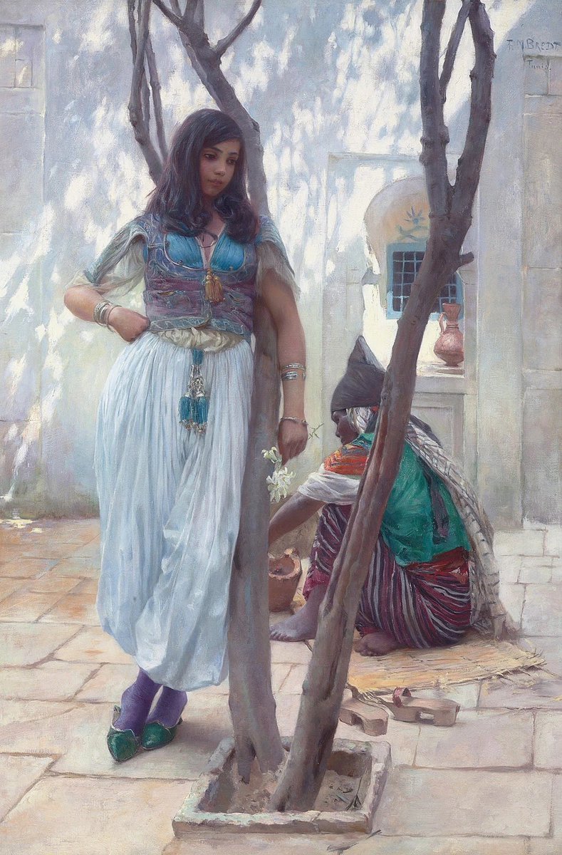 'In a courtyard, Tunis' by Ferdinand Max Bredt (1868–1921)