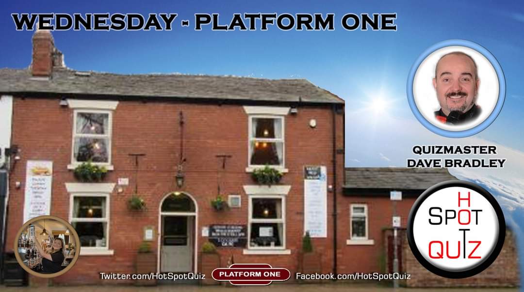 It's a 'Triple Tapper Wednesday' with @HotSpotQuiz Masters - Jumpin @QMJackWilliams at @TheBuxtonInnSK in #Hyde, @QMRobFletcher at The @WaggonHorsesSK in #Stalybridge & @DaveDDecks at @PlatformOneSK6 in #Romiley 
Each are FREE to PLAY & are followed by a Cash Prize Game 💰💰💰